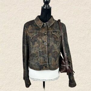 vintage earl rutenberg fall button up jacket